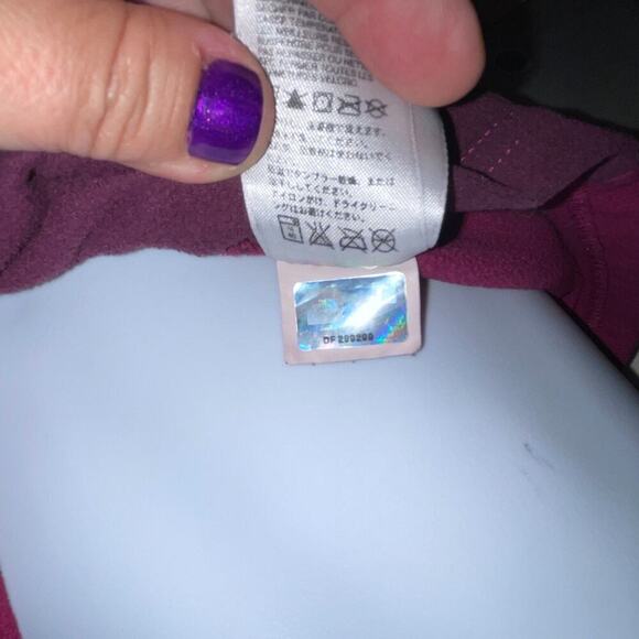 Women’s XL Fleece Sweatshirt The North Face Purple TKA-100 Lightweight - Picture 7 of 8